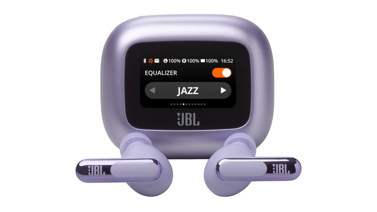 JBL Live Beam 3 True Wireless ANC Earbuds with Screen - Purple