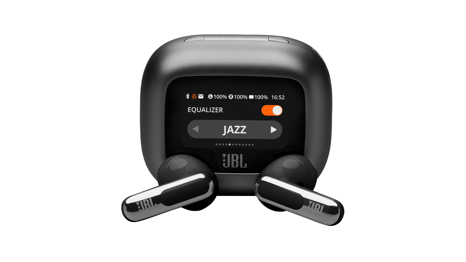 JBL Live Flex 3 True Wireless ANC Earbuds with Screen - Black