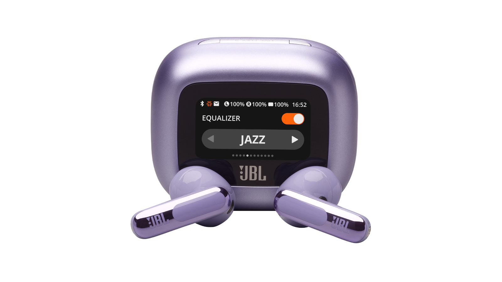 JBL Live Flex 3 True Wireless ANC Earbuds with Screen - Purple