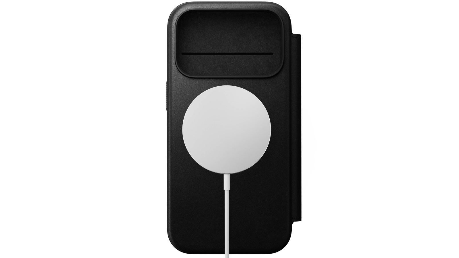 Nomad Modern Leather Folio for iPhone 17 Pro - Black | Domayne
