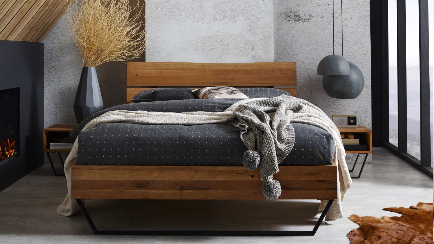 Industry Bed Frame Domayne