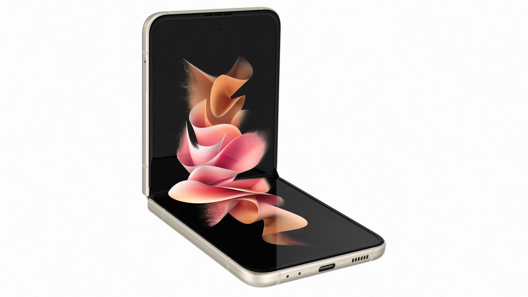 Galaxy Z Frip3 128GB クリーム ムスビー｜☆美品☆SC-54B Galaxy Z Flip3