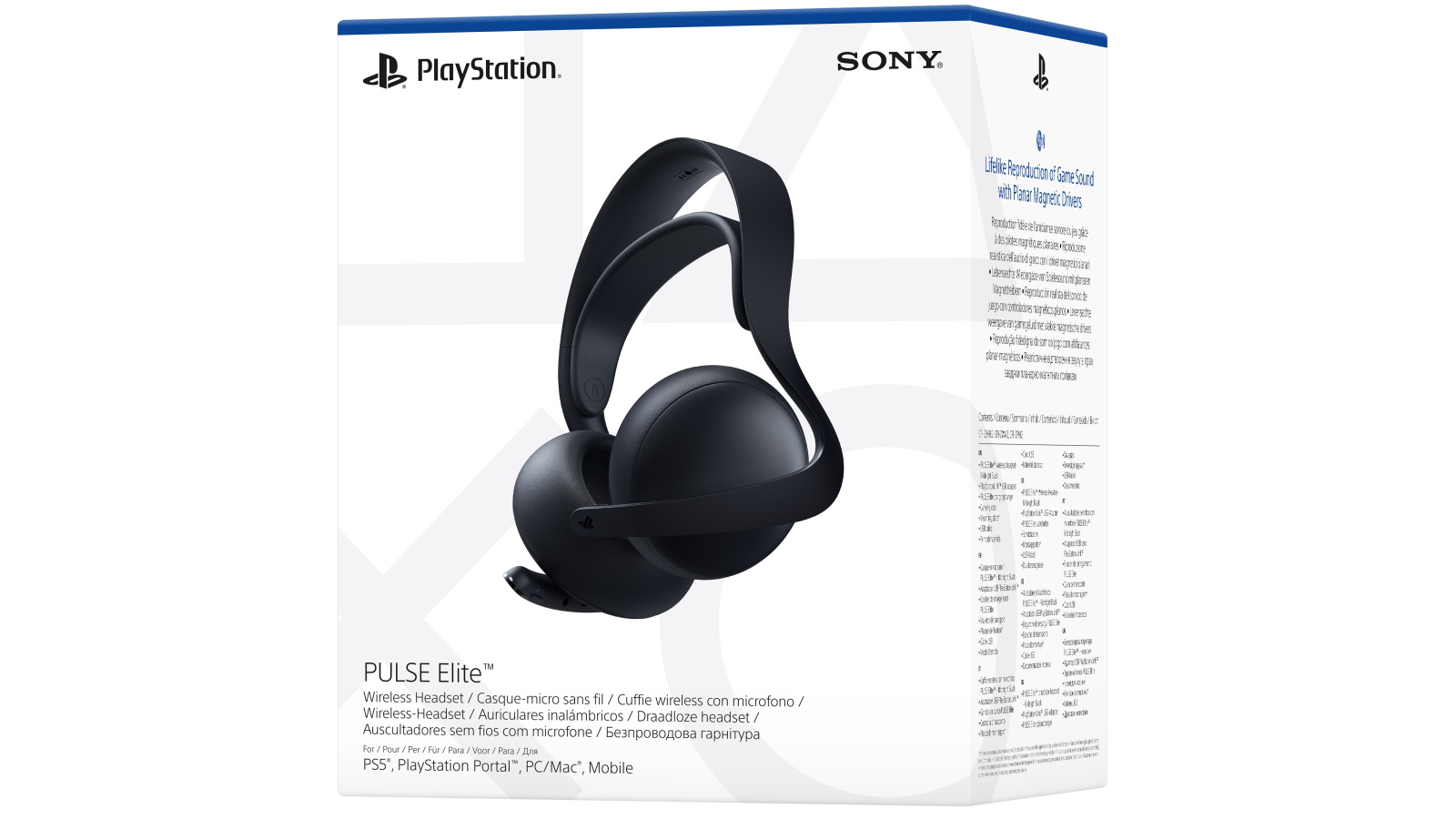 PlayStation PULSE Elite Wireless Headset Midnight Black Domayne