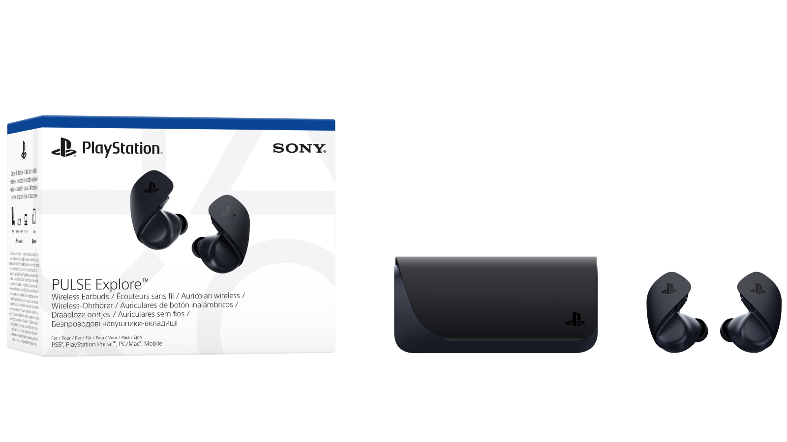 PlayStation PULSE Explore Wireless Earbuds Midnight Black Domayne