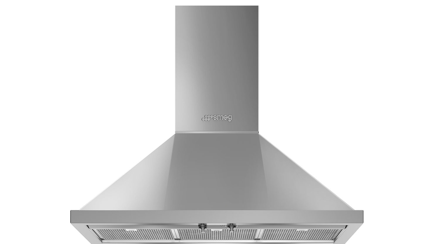 Smeg 90cm Portofino Wallmount Rangehood - Stainless Steel