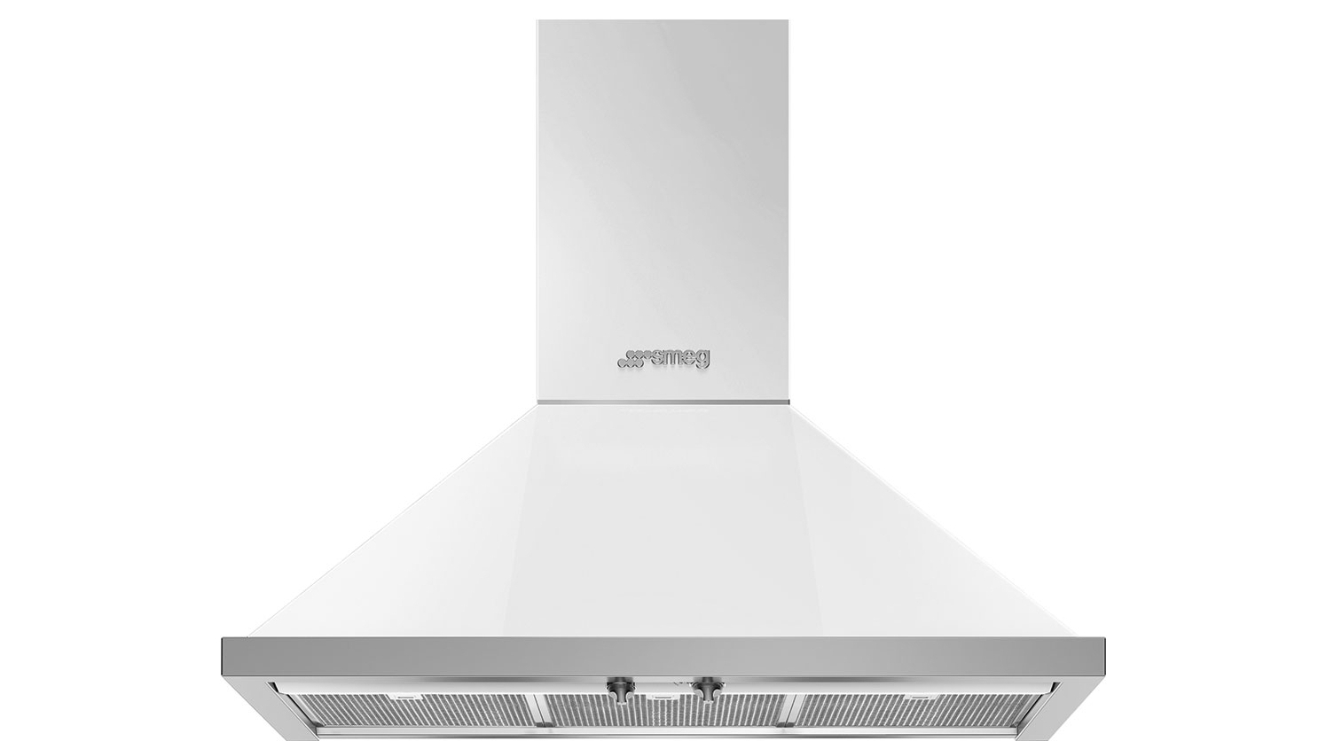 Smeg 90cm Portofino Wallmount Rangehood - White