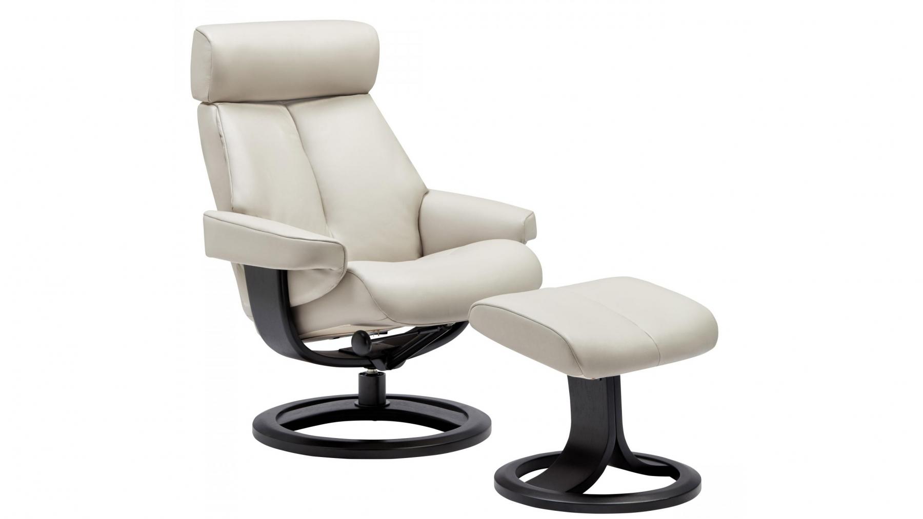 IMG Nordic 85 Standard Leather Reclining Chair & Footstool