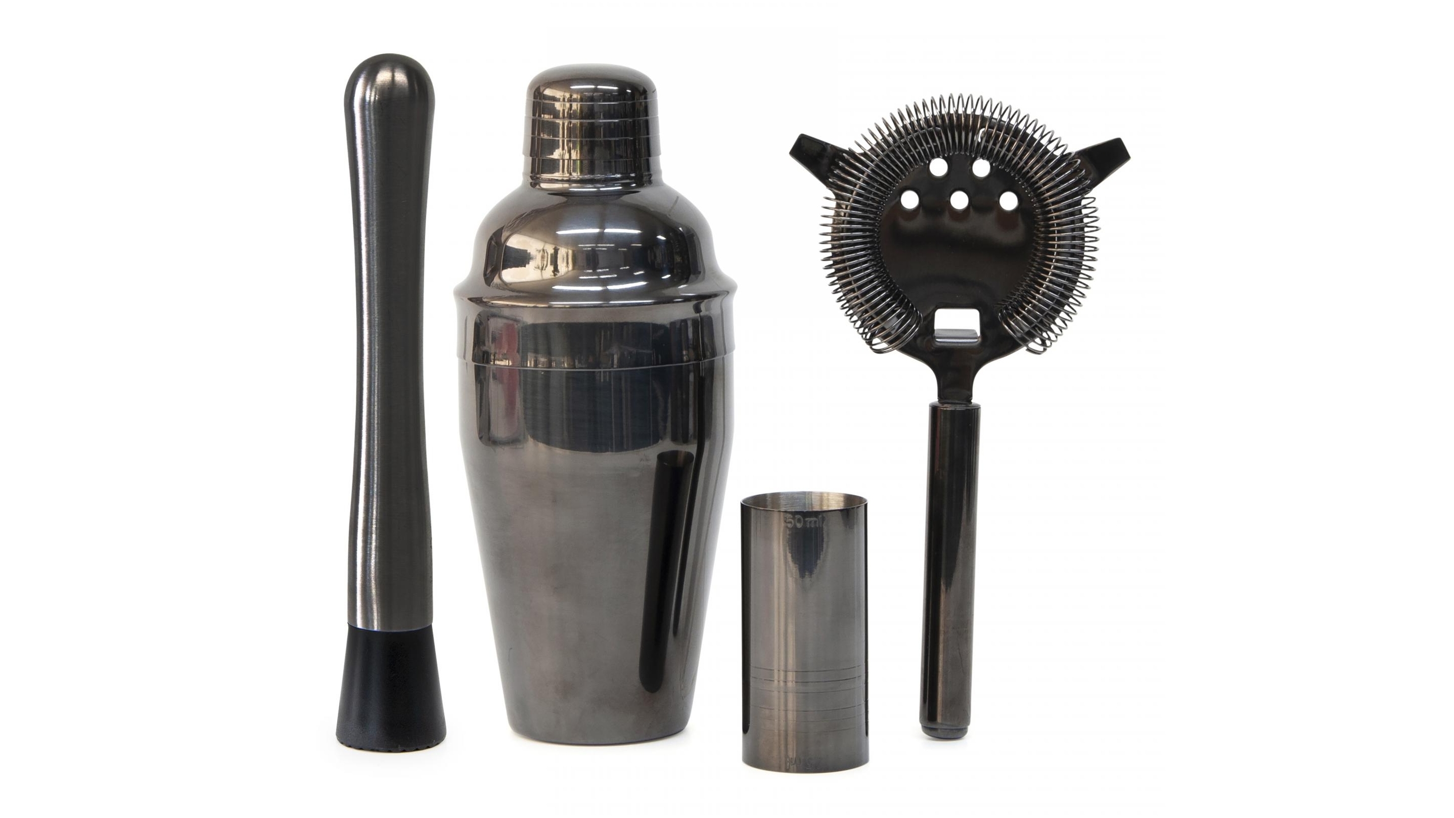 Bond 4-Piece Black Cocktail Set