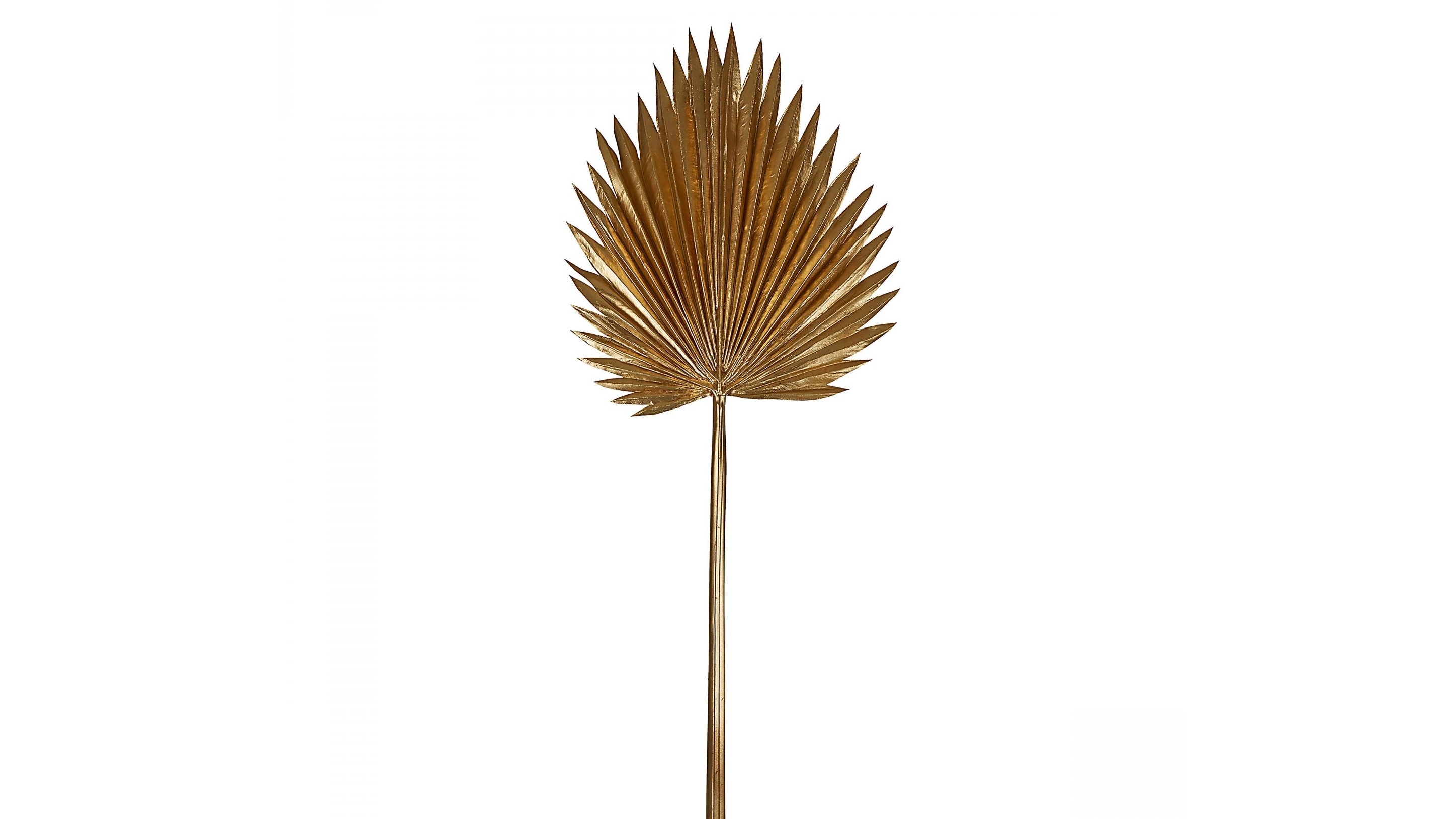 Metallic Gold Fan Palm Stem