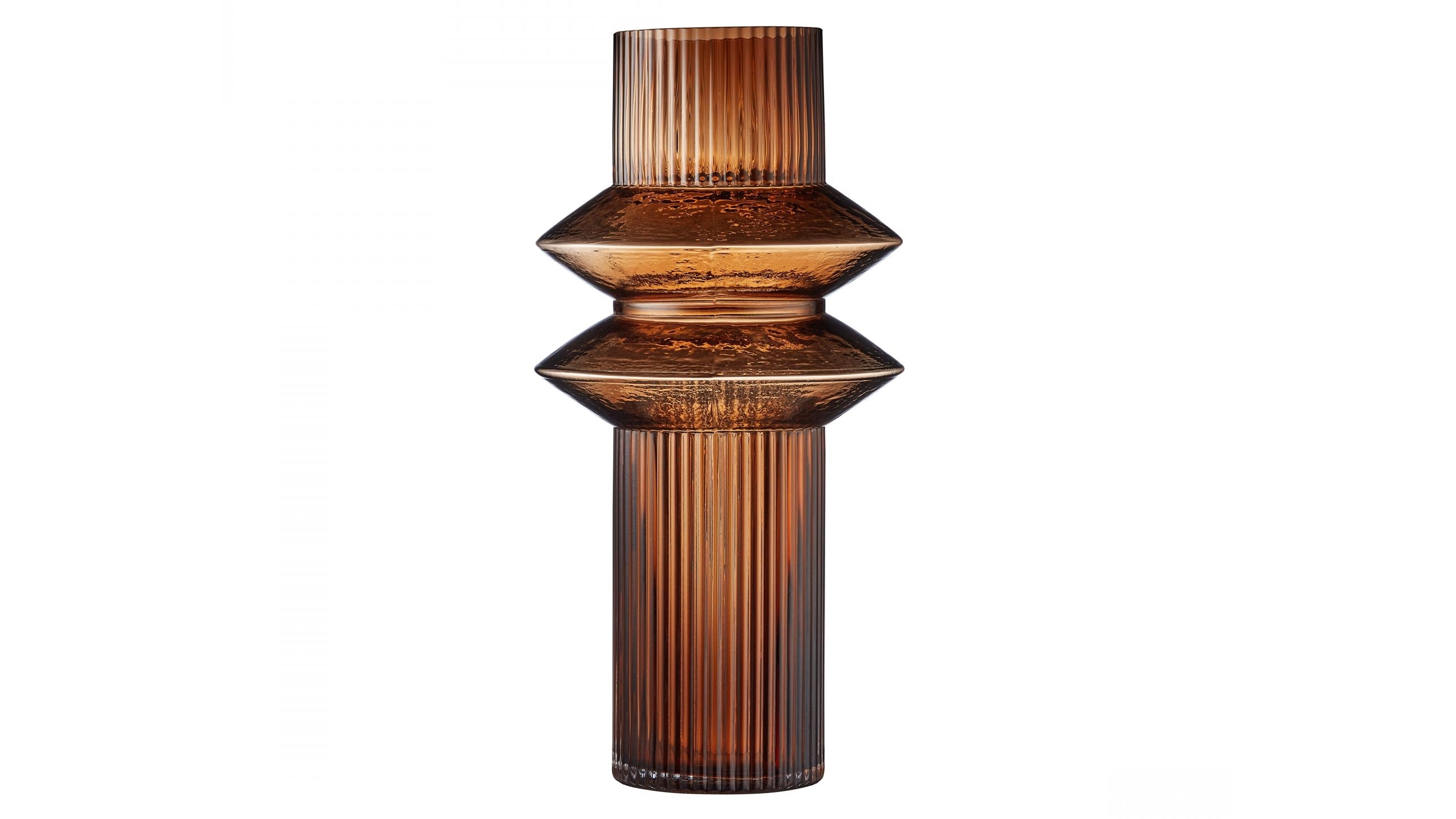 Maverick Tall Amber Vase
