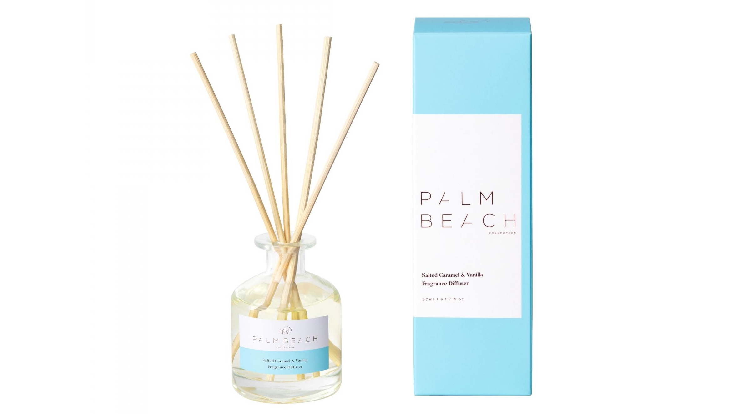 Palm Beach Collection Salted Caramel & Vanilla 50ml Mini Diffuser
