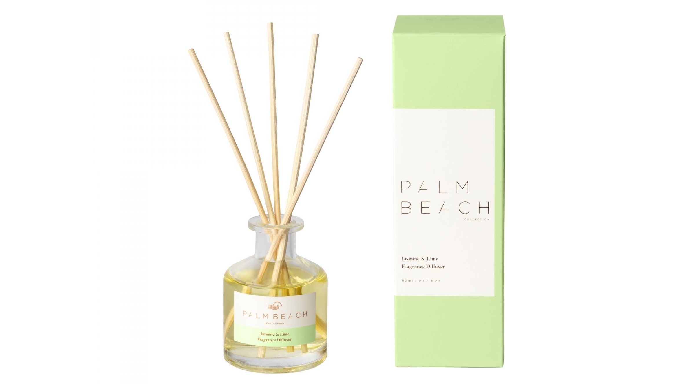 Palm Beach Collection Jasmine & Lime 50ml Mini Diffuser