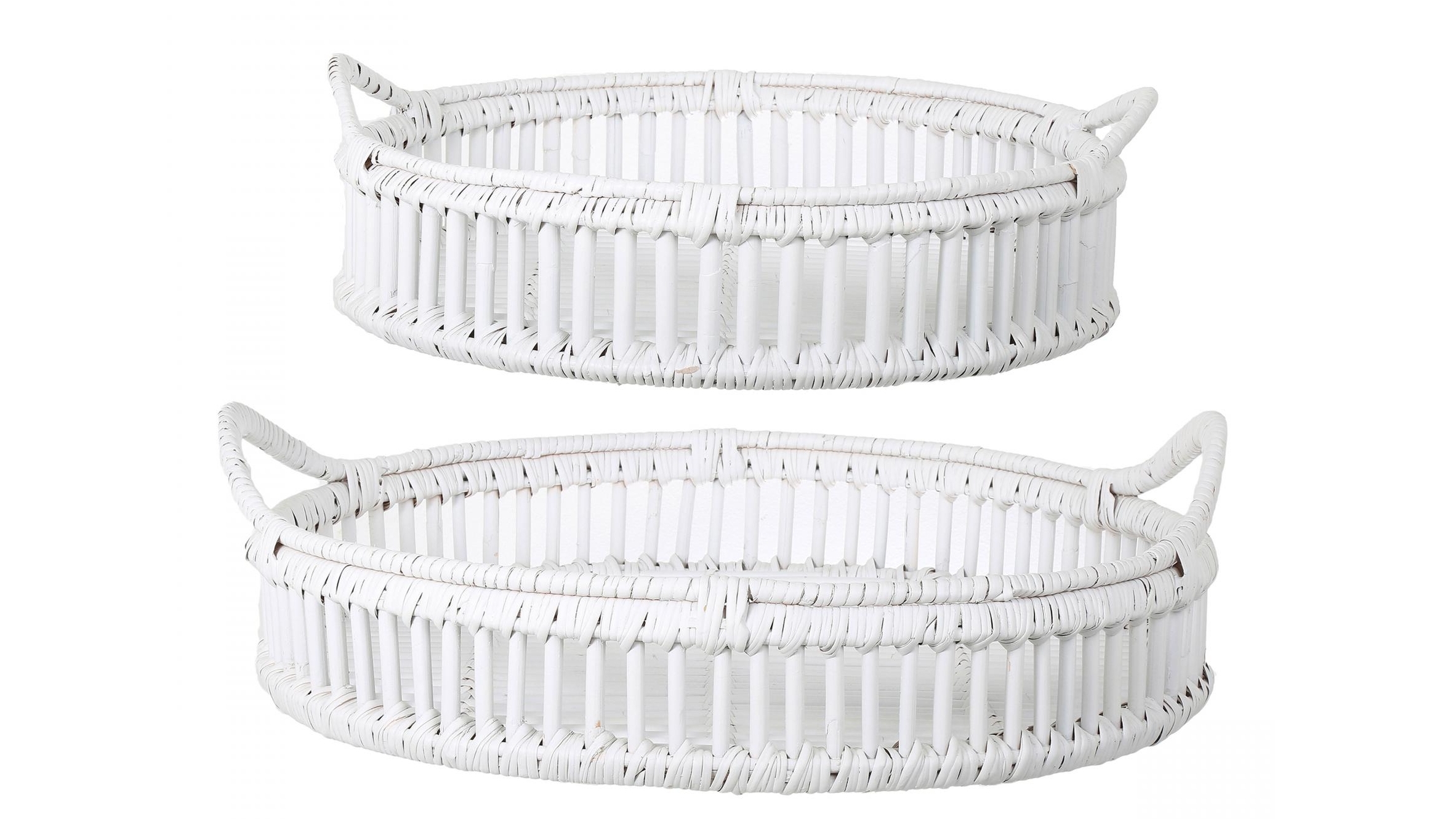 Bahama White Trays Set of 2