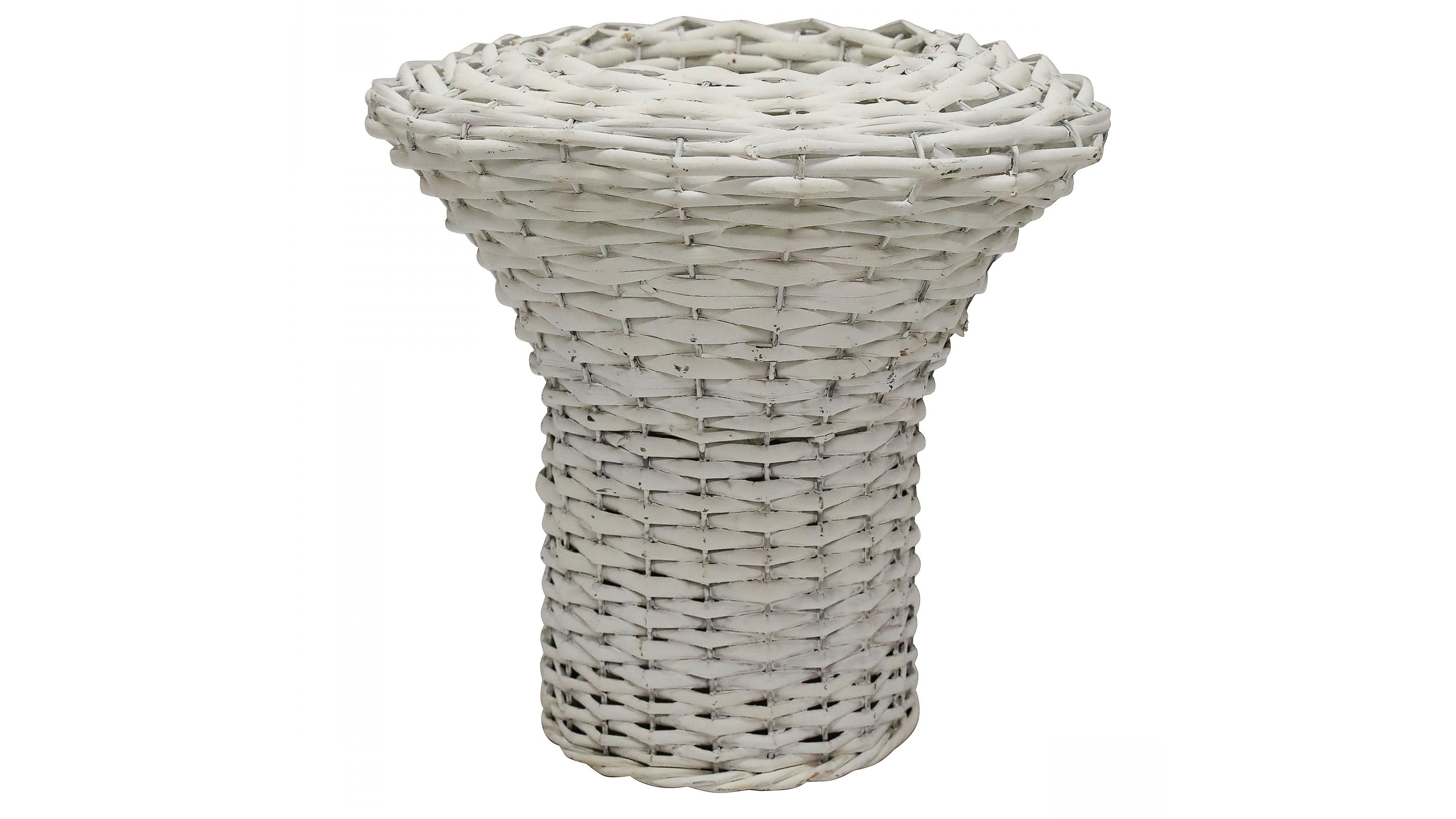 Lola Woven Lined White Planter 