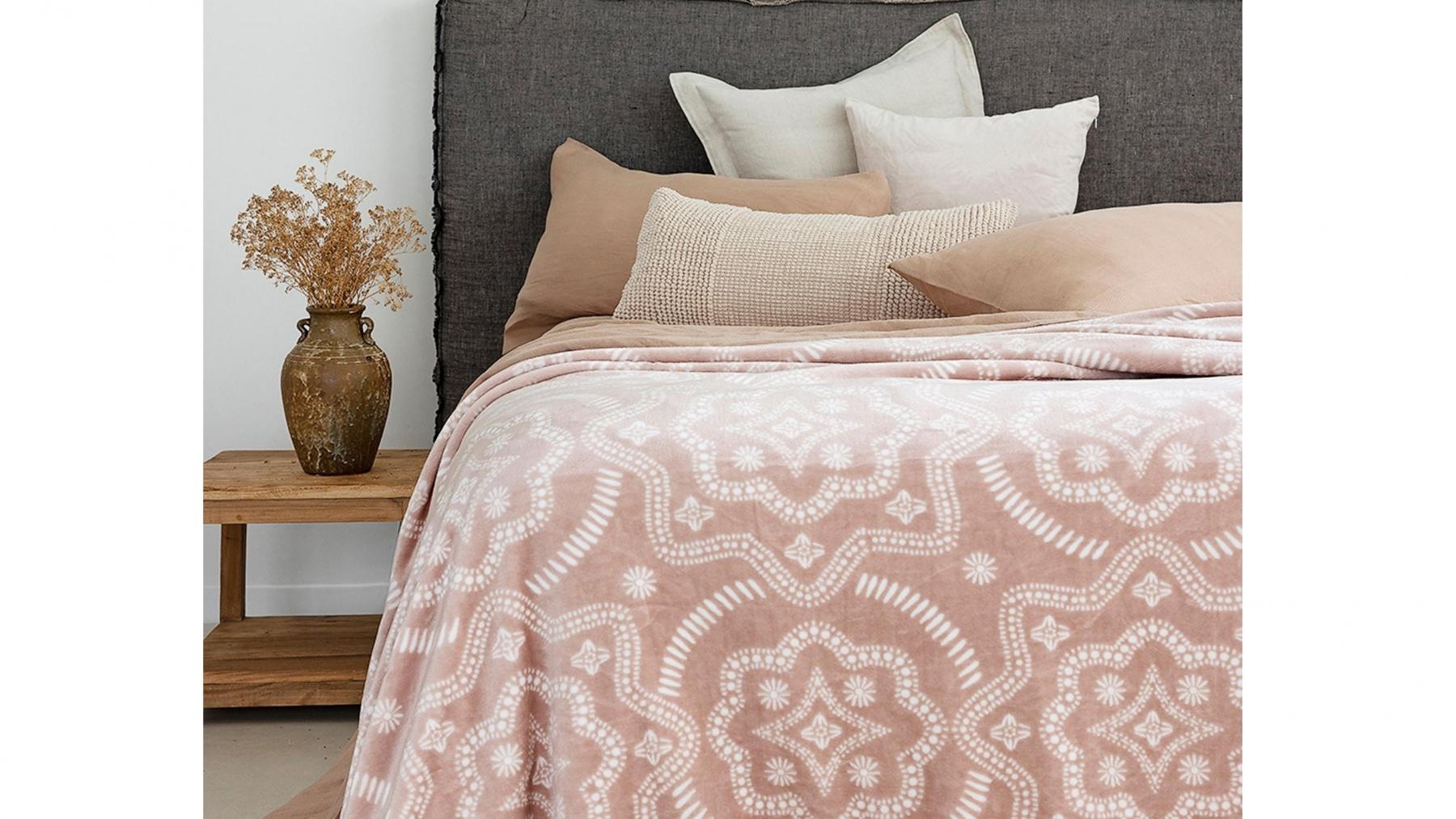 Beth Ultraplush Rosewater Blanket