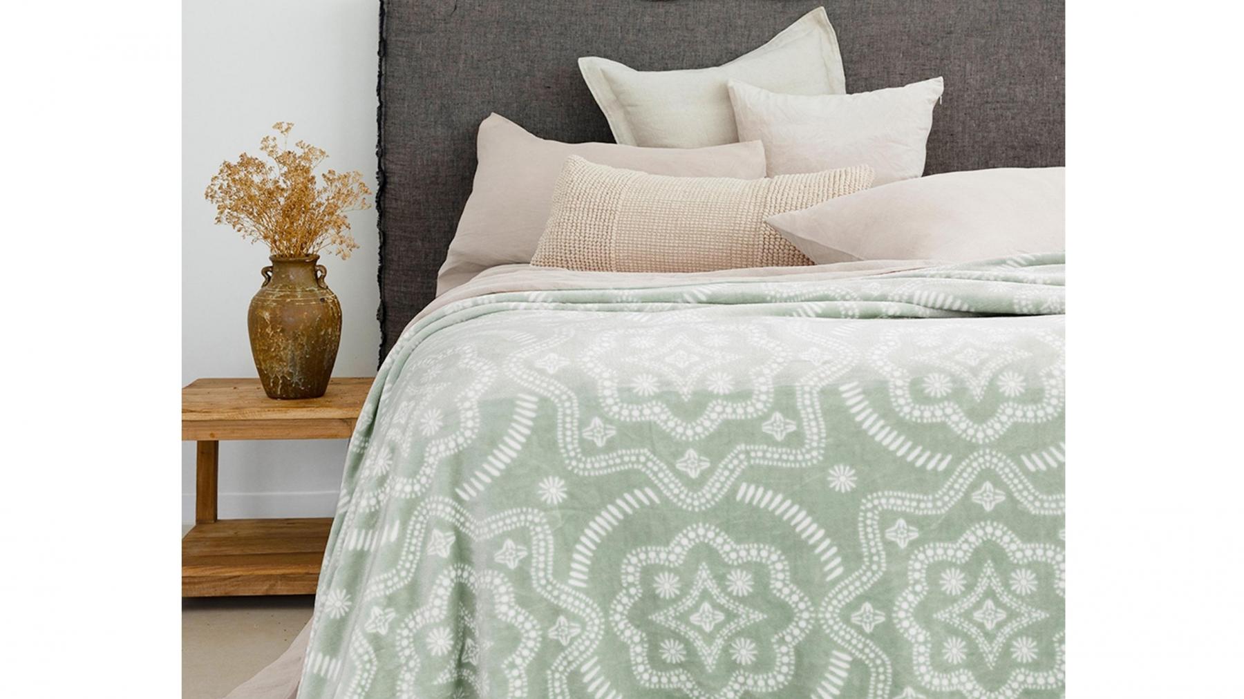 Beth Ultraplush Eucalyptus Blanket