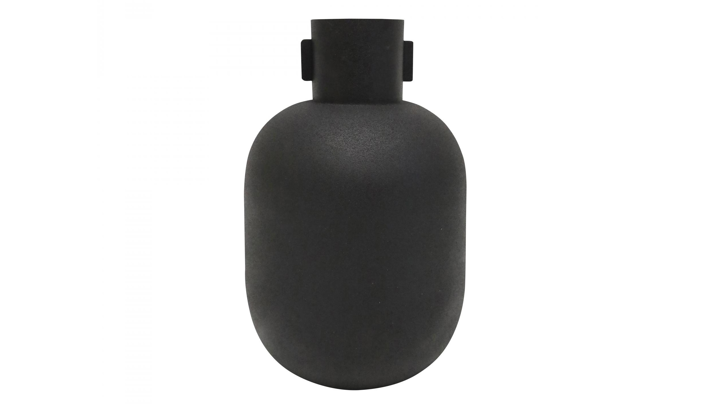 Jonni Iron Vase - Matte Black