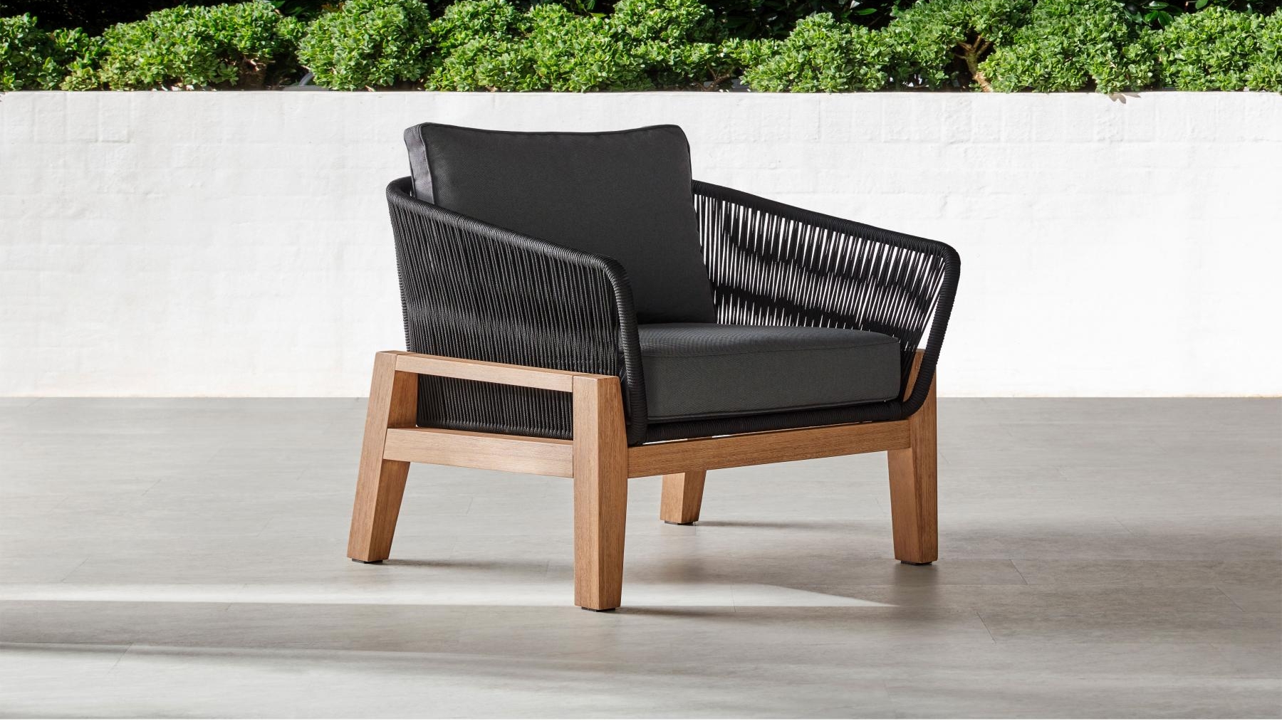 Monument Outdoor Armchair in Black