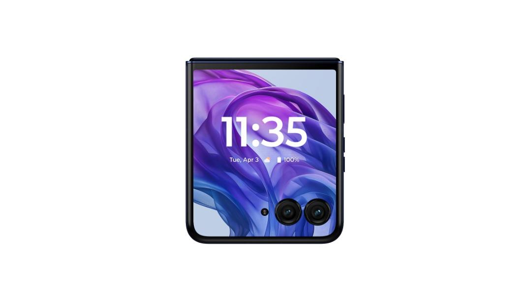 motorola razr 50 ultra 5G 512GB - Midnight Blue | Domayne motorola razr 50 ultra 5G 512GB - Midnight Blue | Domayne