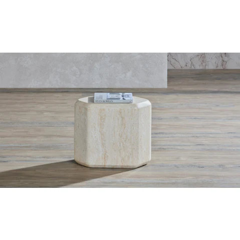 Tempo Side Table in Beige