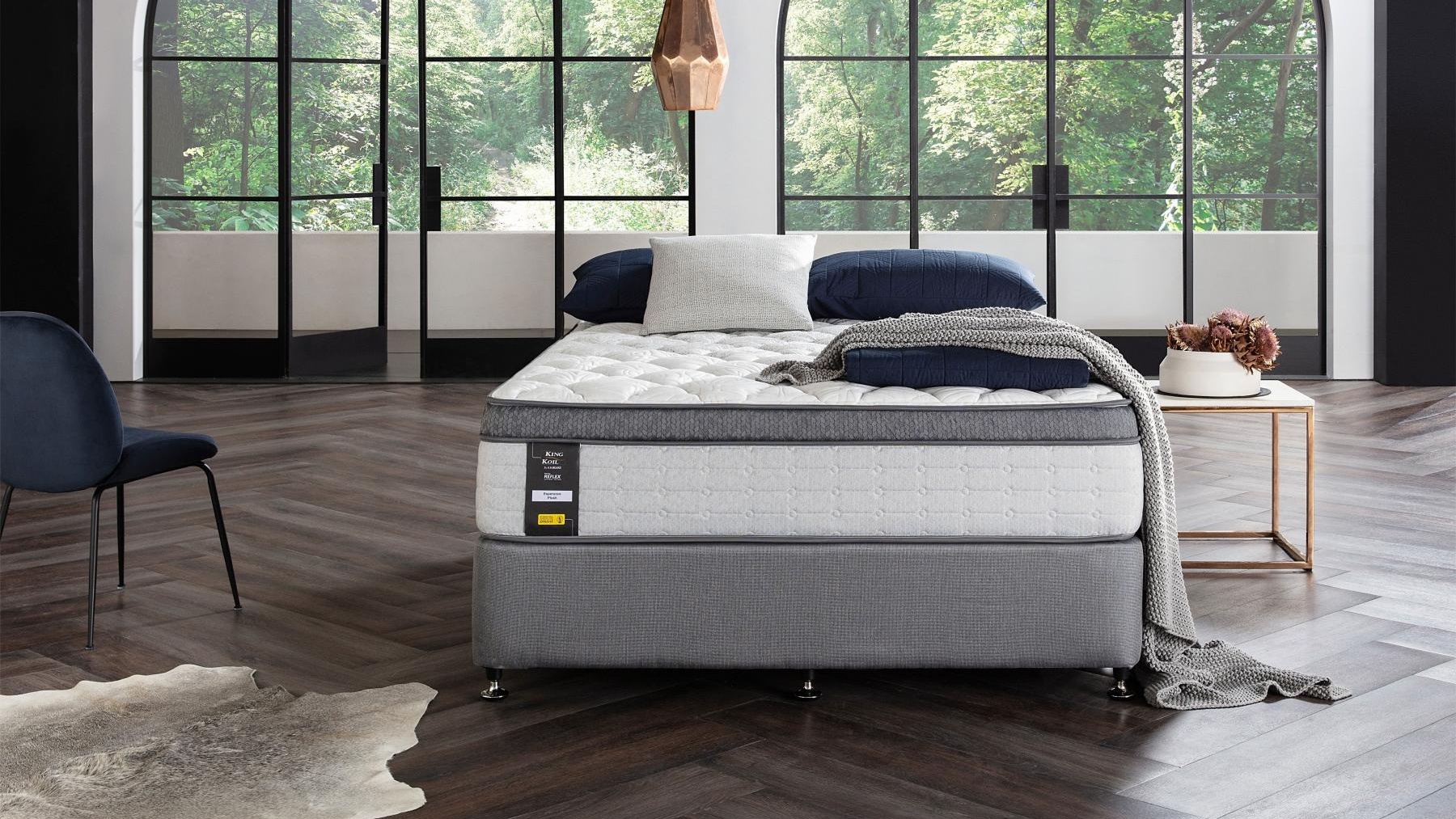 King Koil Esperance Plush Mattress + Select Bed Base Queen Bundle