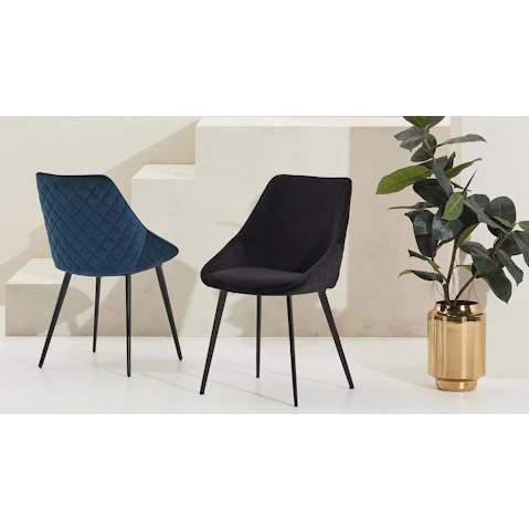 Ashley Velvet Dining Chair