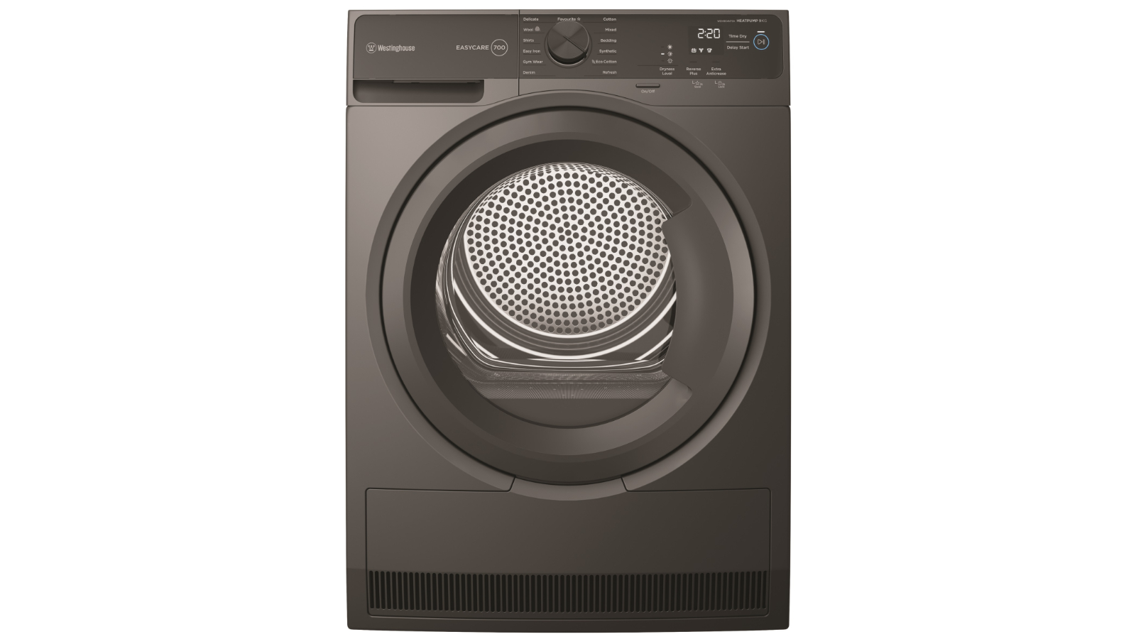 Westinghouse 9kg EasyCare 700 Series Heat Pump Dryer - Onyx