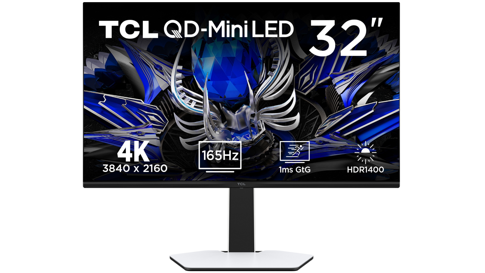 TCL 32-inch R84 4K QD-Mini LED Gaming Monitor | Domayne