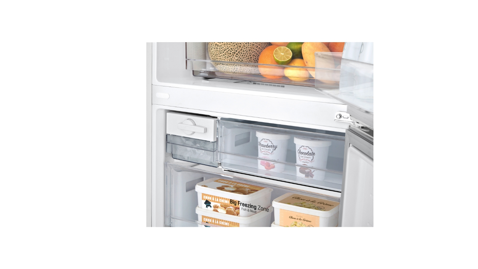 LG 420L Bottom Mount Fridge White Domayne
