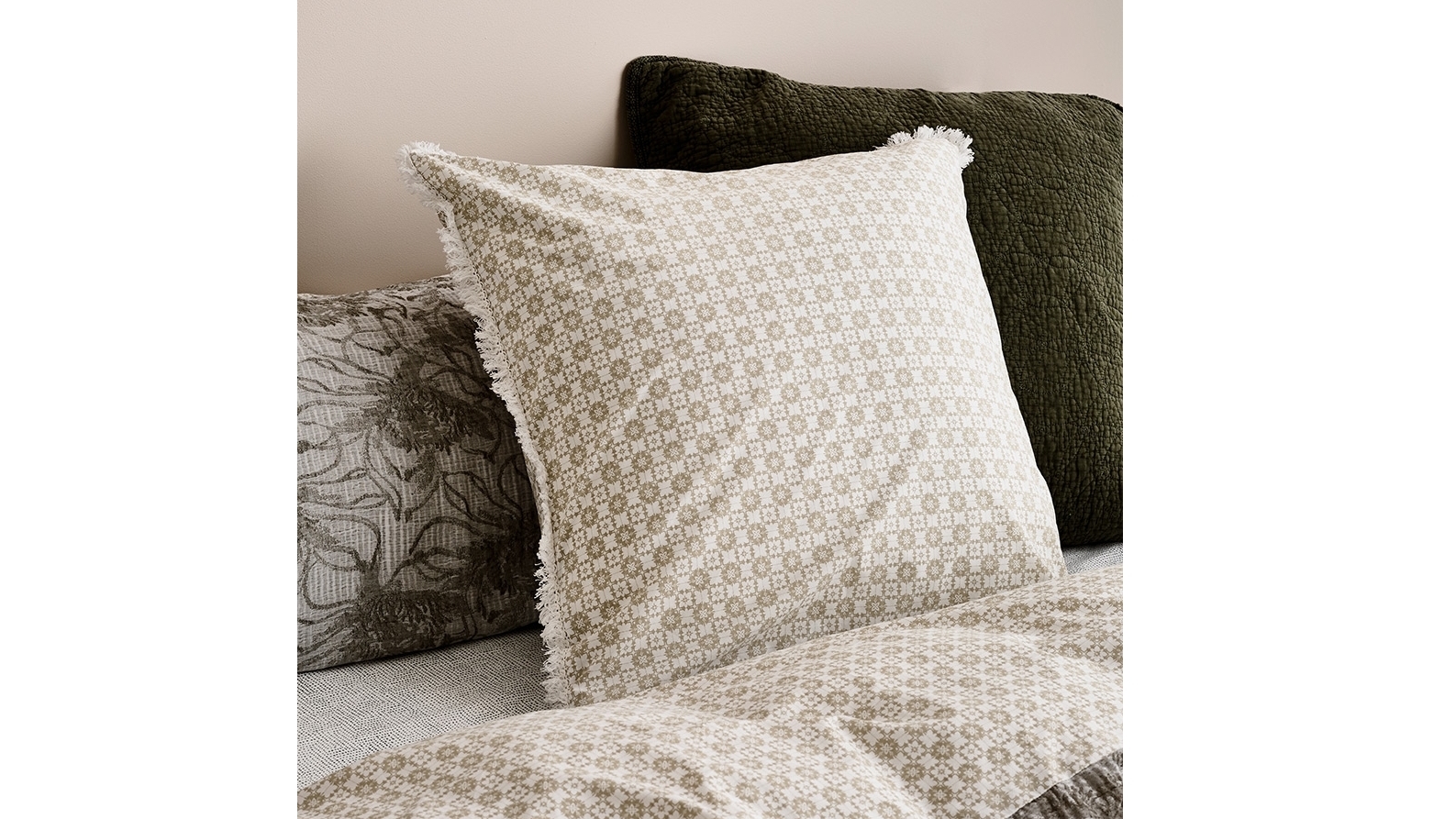 Shannon Fricke Cloudbusting Green European Pillowcase