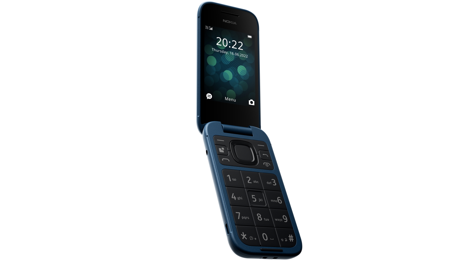 携帯電話（4G）Nokia 2660 Flip ブルー Nokia 2660 Flip Phone - 4G Dual SIM Mobile Unlocked Blue