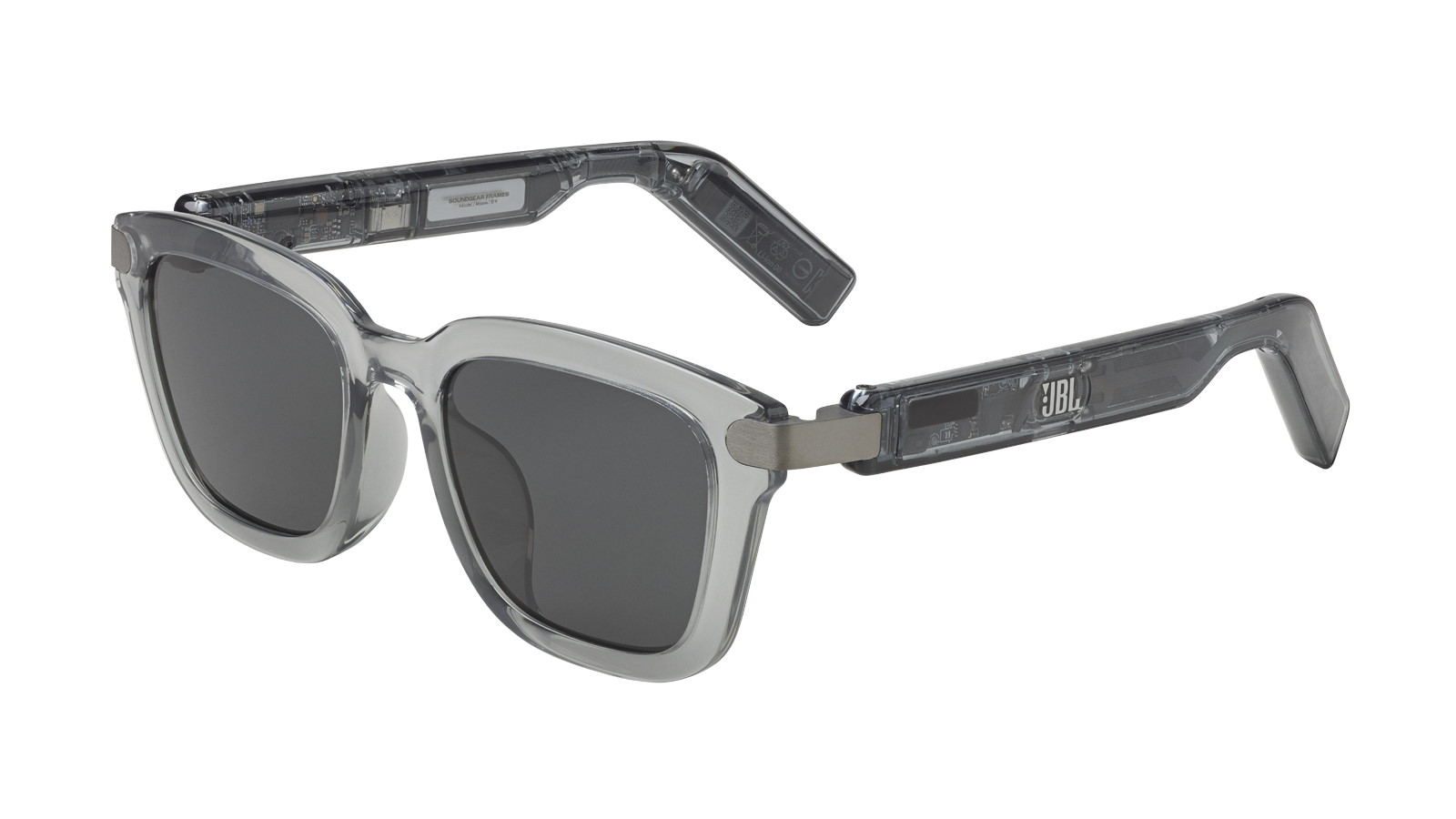 JBL Soundgear Frames Square Audio Glasses - Onyx | Domayne