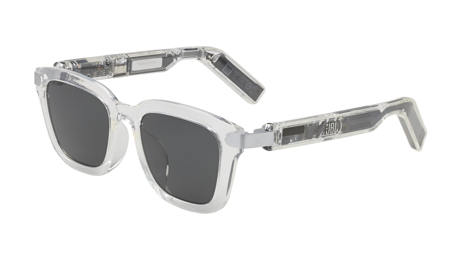 JBL Soundgear Frames Square Audio Glasses - Pearl | Domayne
