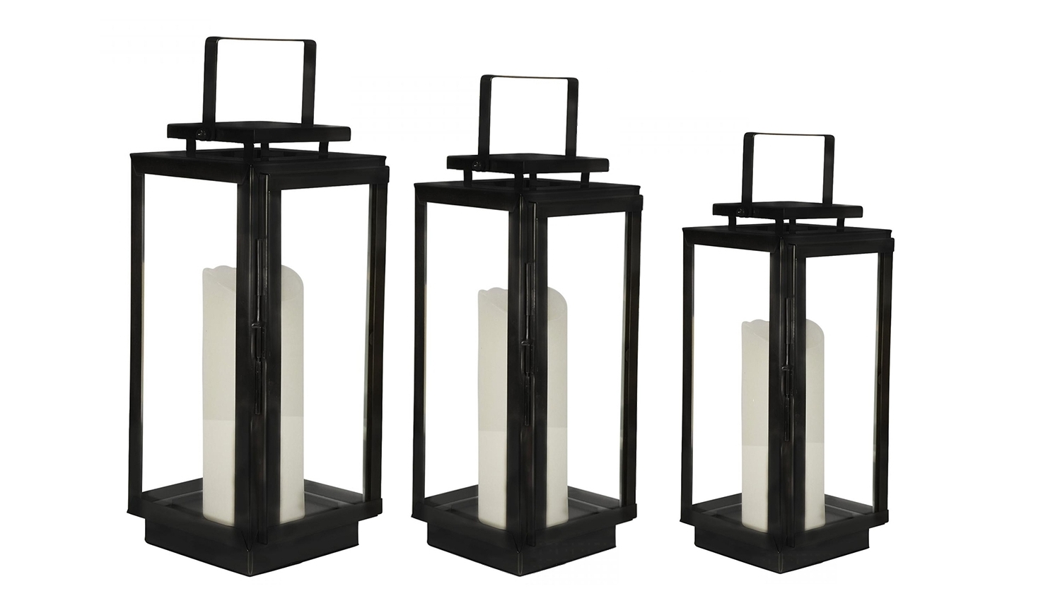 Amalfi Black Hurricane Lantern