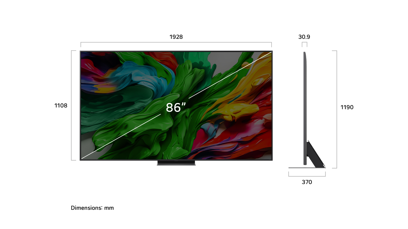 LG 86-inch QNED86A evo AI Mini LED UHD 4K Smart TV | Domayne