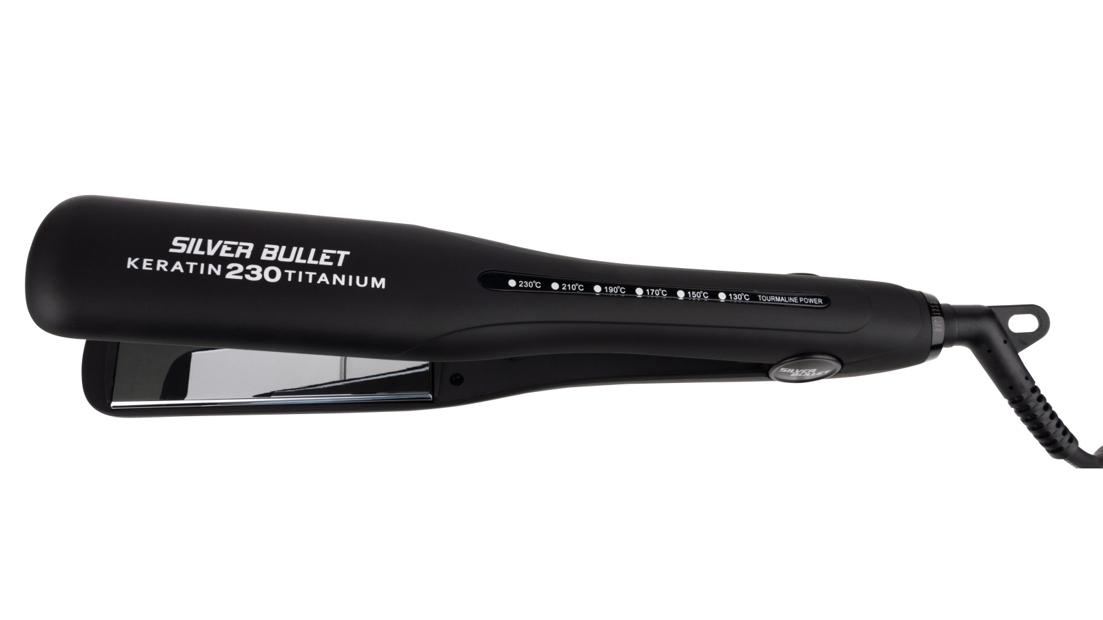 Silver bullet titanium wide hair straightener sales