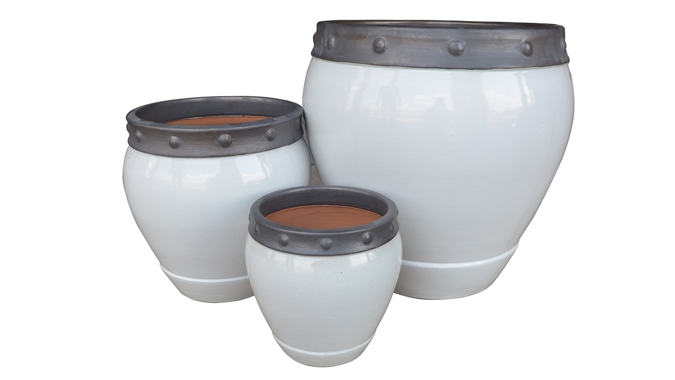 Centurion White Planter 