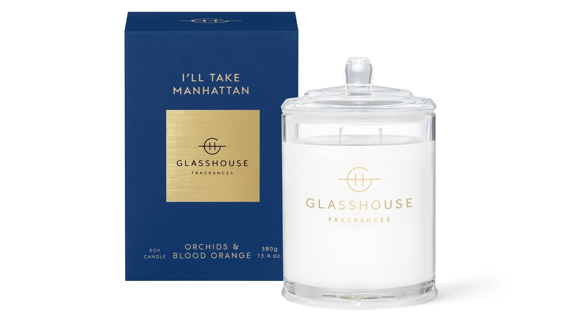 Glasshouse I'll Take Manhattan Orchids & Blood Orange 380g Candle