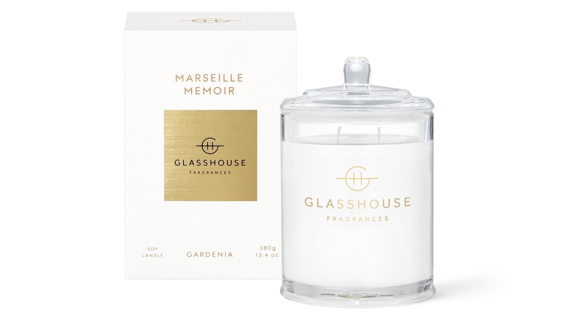 Glasshouse Marseille Memoir Gardenia 380g Candle