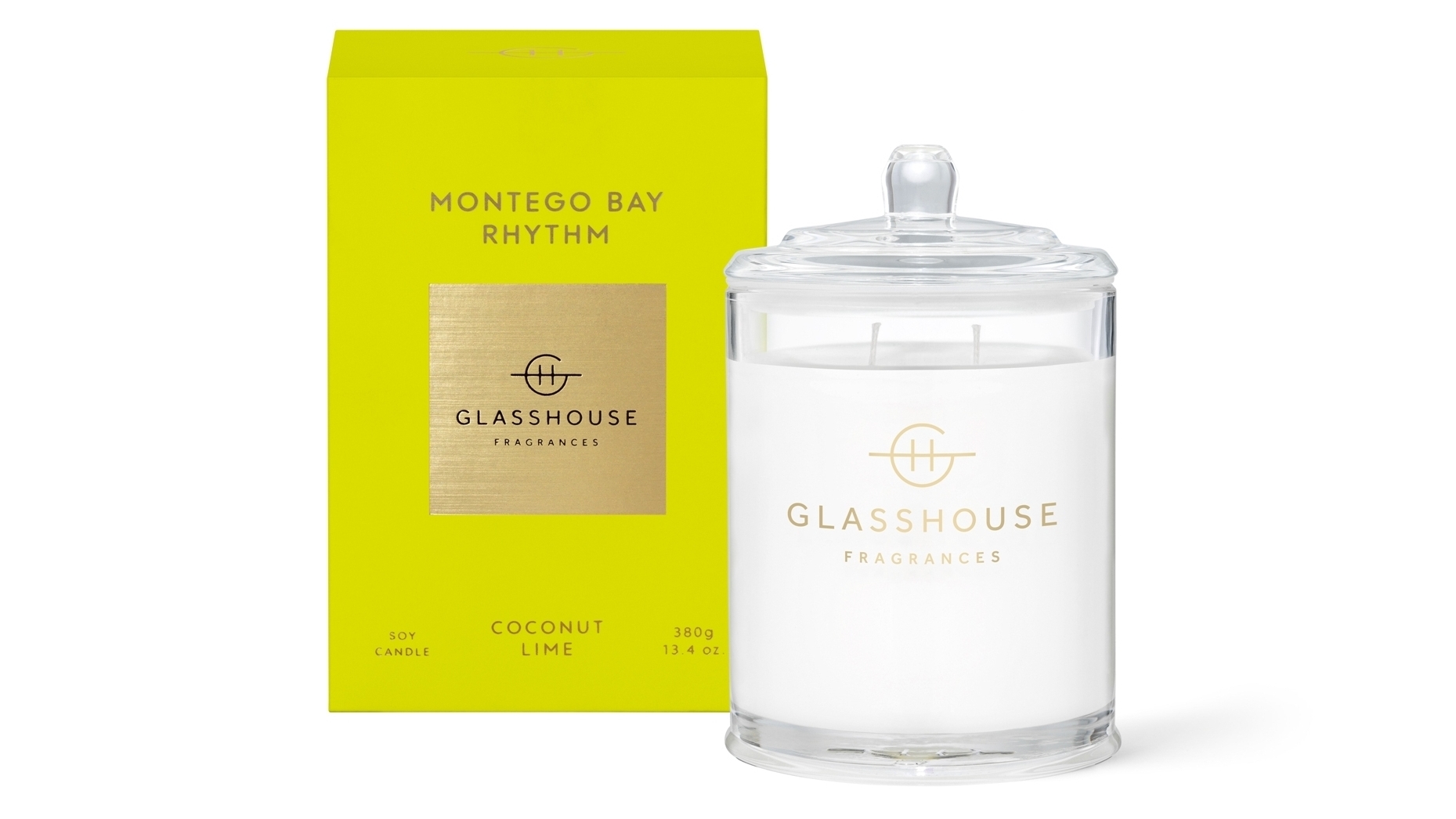 Glasshouse Montego Bay Rhythm Coconut & Lime 380g Candle