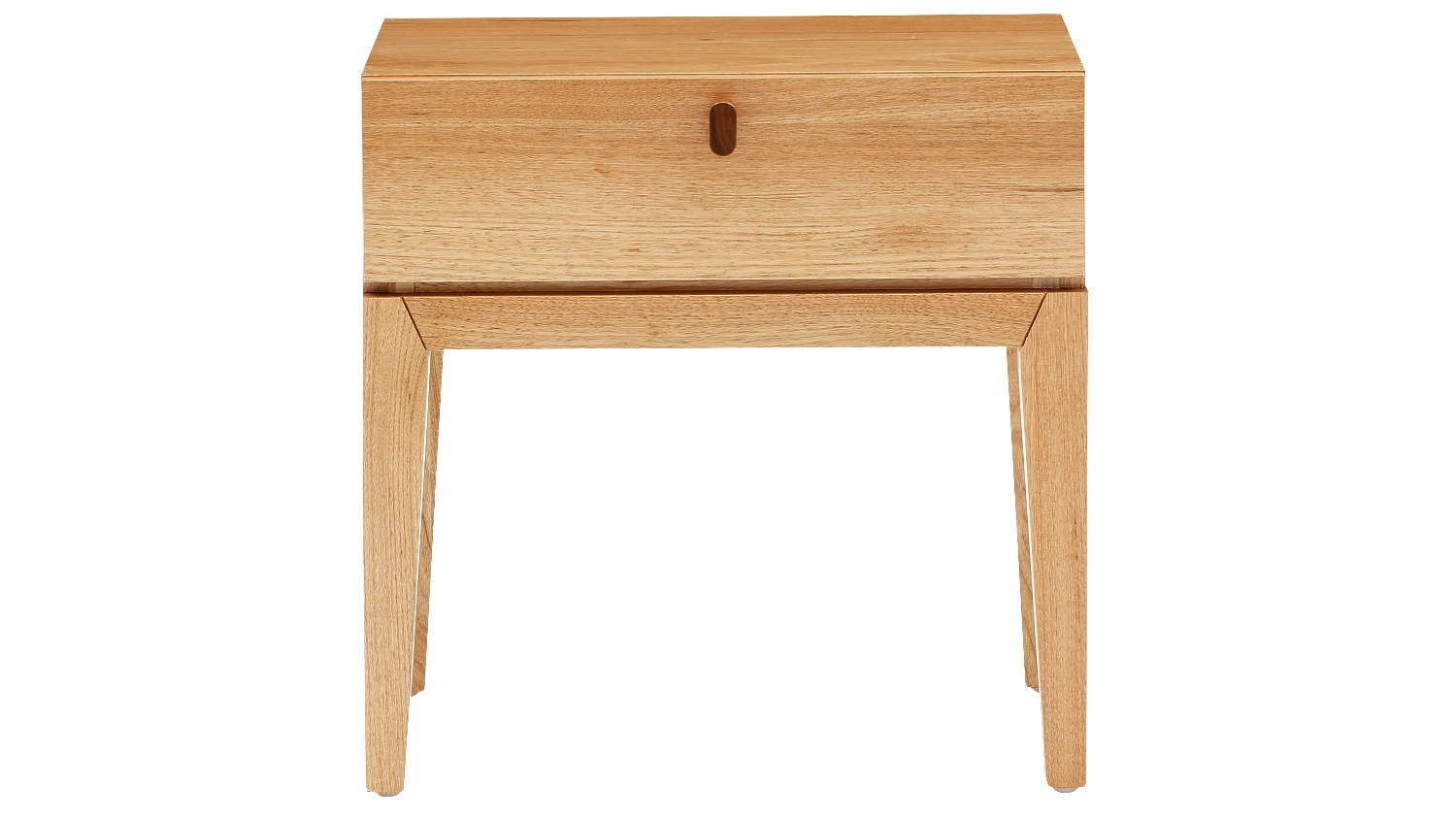 Lola 1-Drawer Natural Bedside Table