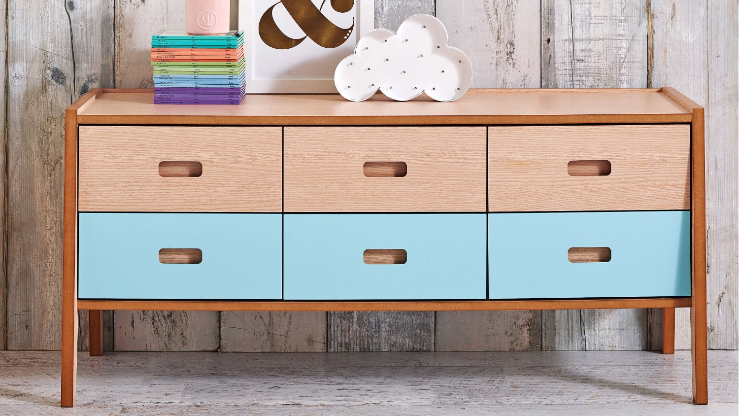 Sleigh 6 Drawer Dresser Domayne