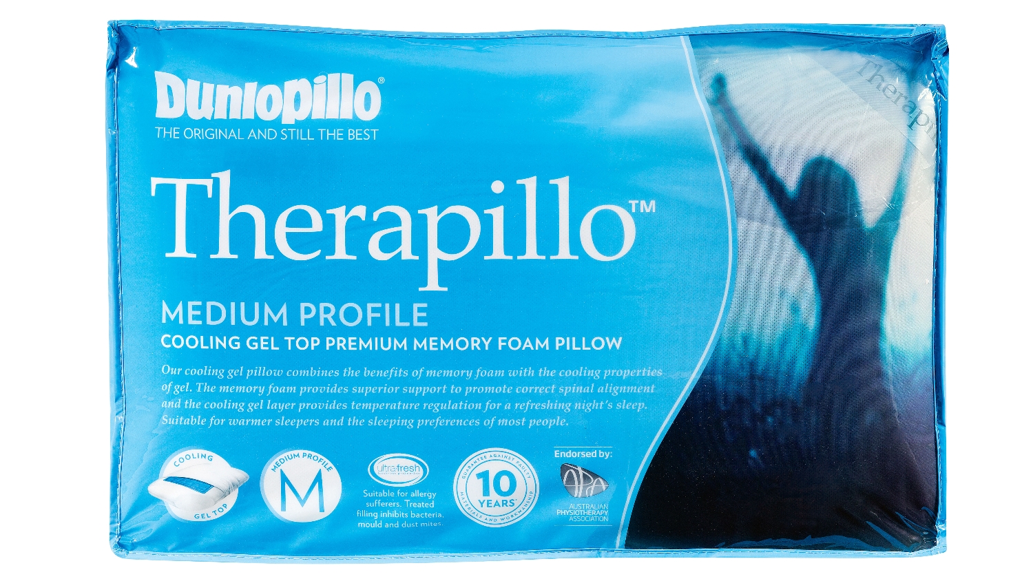 Therapillo Cooling Gel Memory Foam Medium Pillow