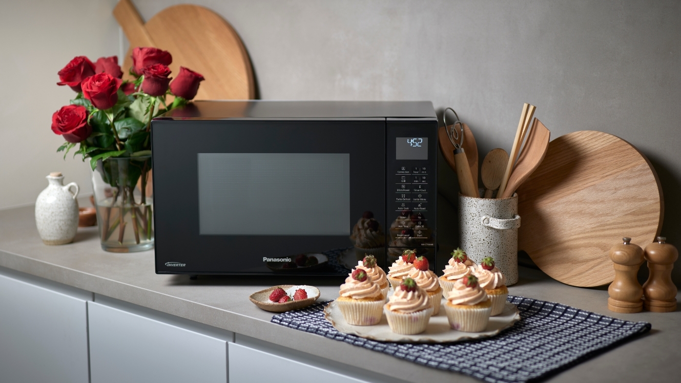 Panasonic 27L Inverter Convection Microwave Black Domayne