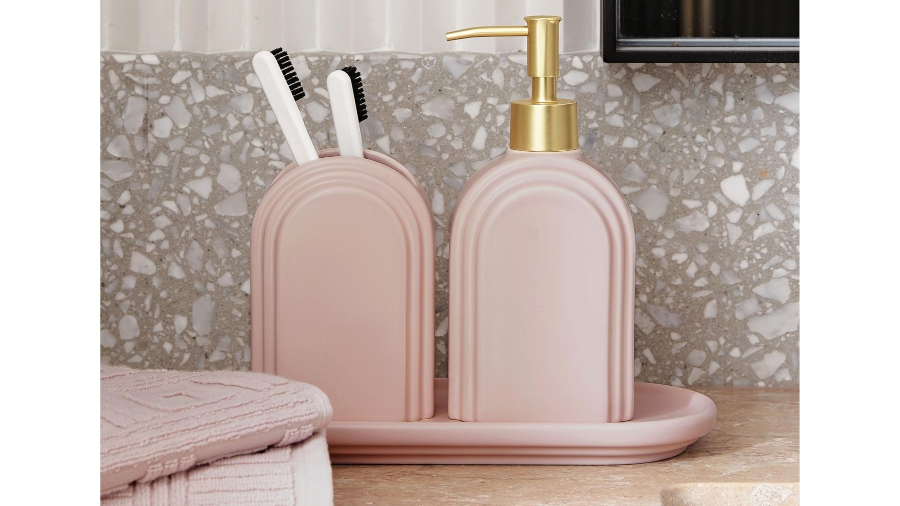 Greg Natale Avalon Blush Bathroom Accessories