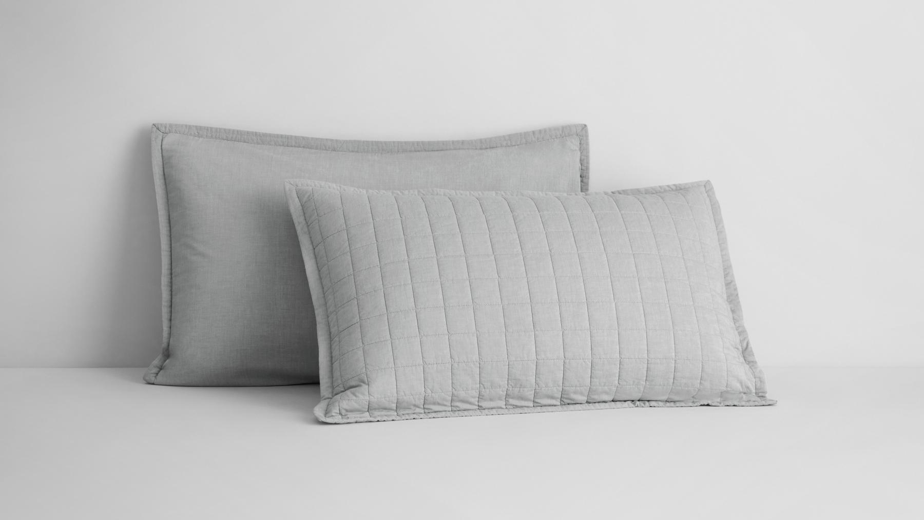 Sheridan Reilly Standard Pillow Sham in Soft Grey