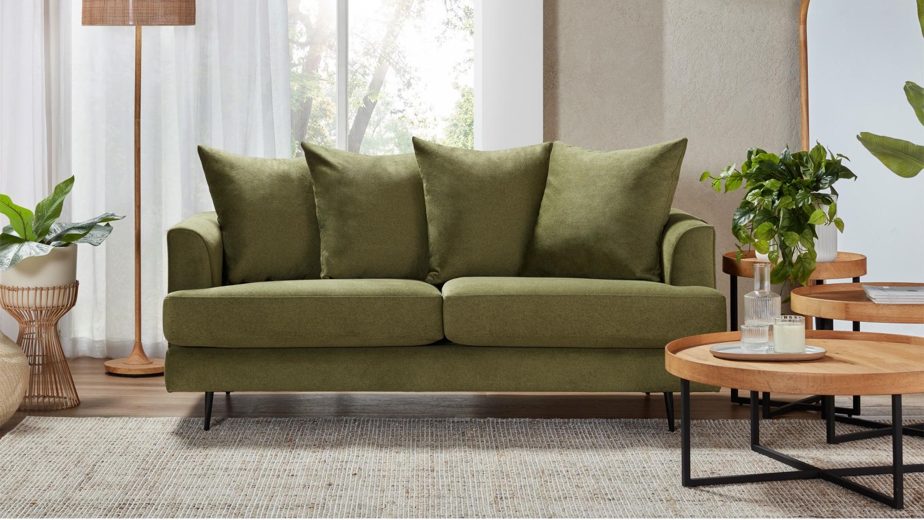 Tayla 2.5-Seater Fabric Lounge