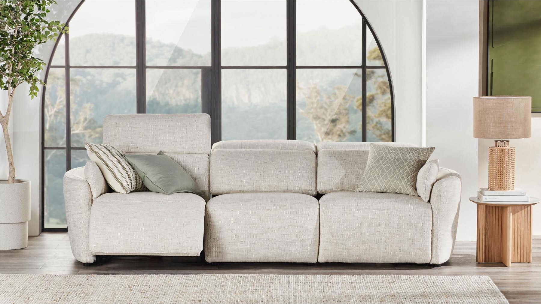 Essen 3.5-Seater Lounge with Twin Electric Reclining Actions