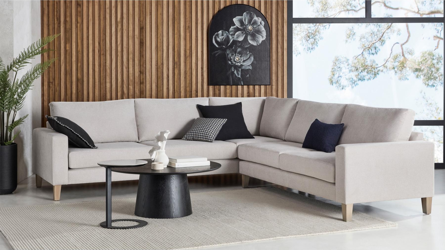 Zuri 2-Piece Corner Modular Lounge 