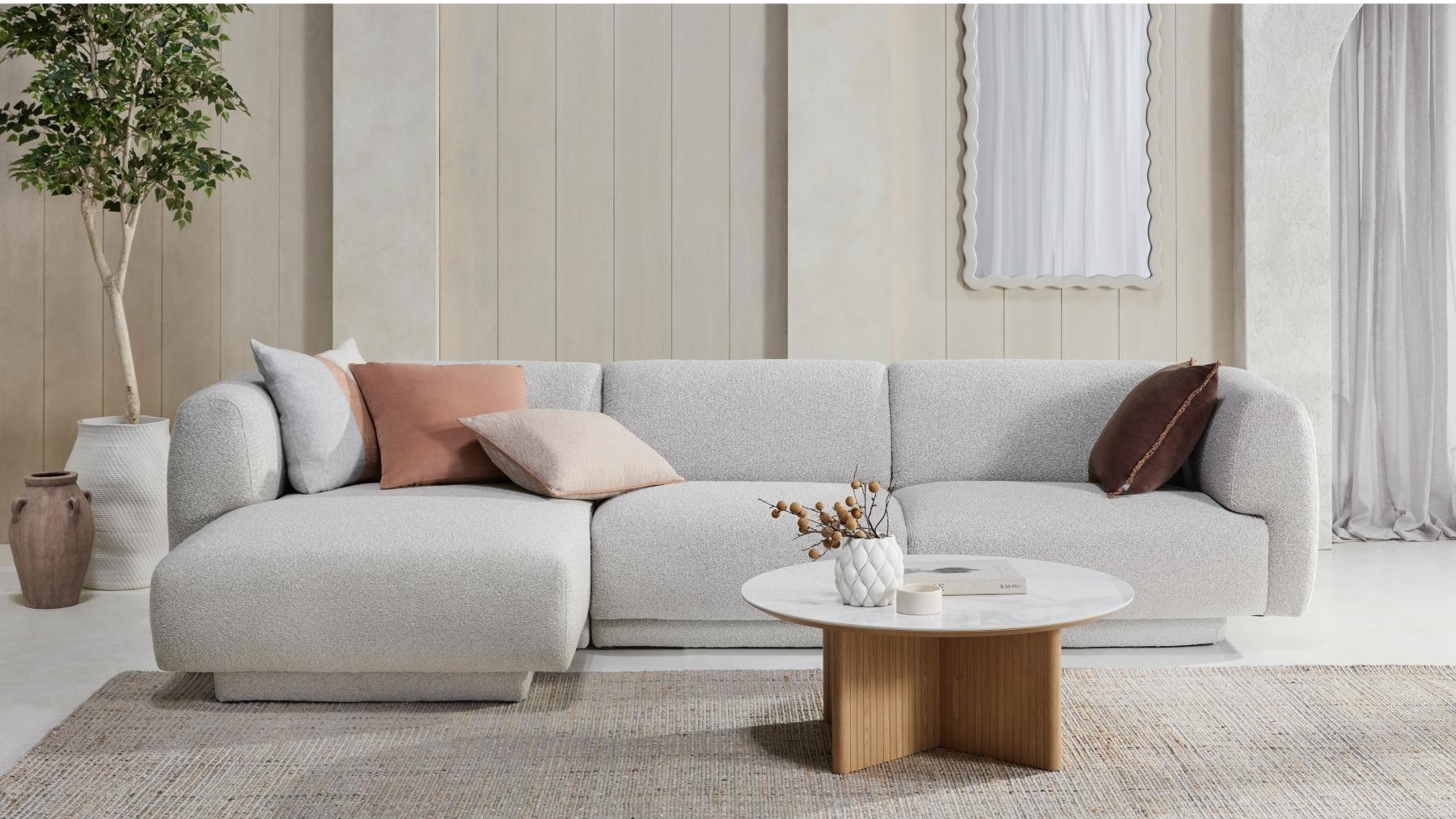 Arendal 3-Seater Lounge with Chaise